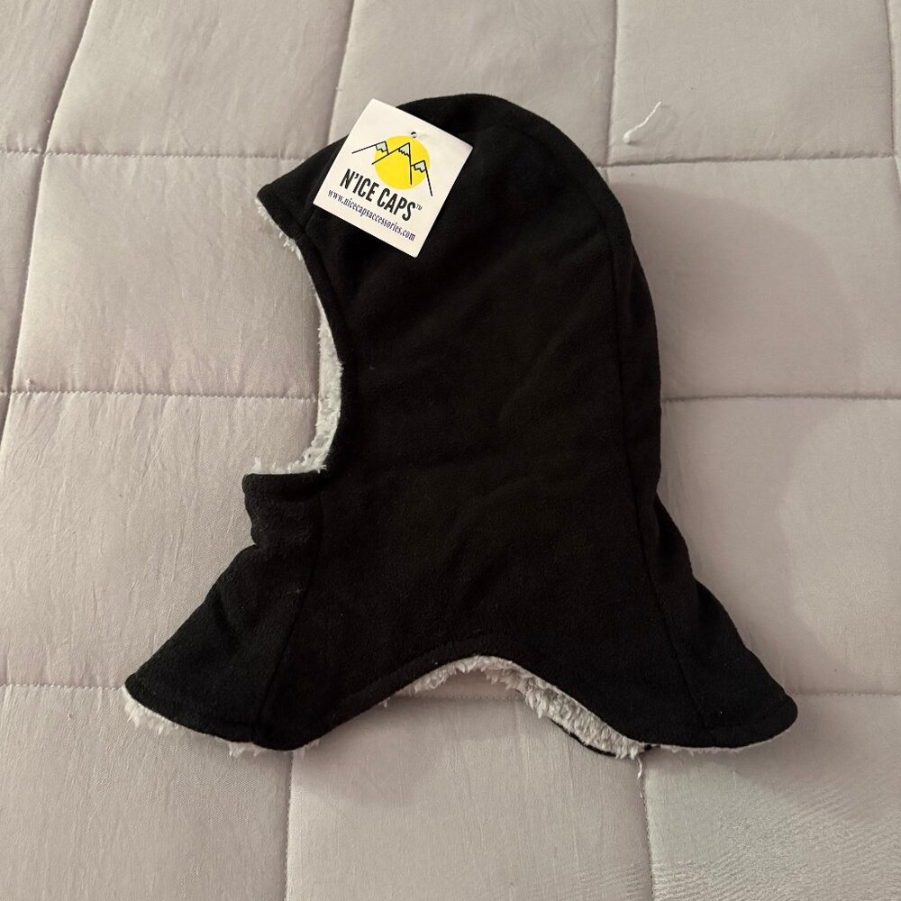 NEW with tags, fleece-lined kids balaclava, size 2-5yo
